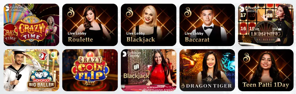 Jeux de casino en direct POWBET CASINO
