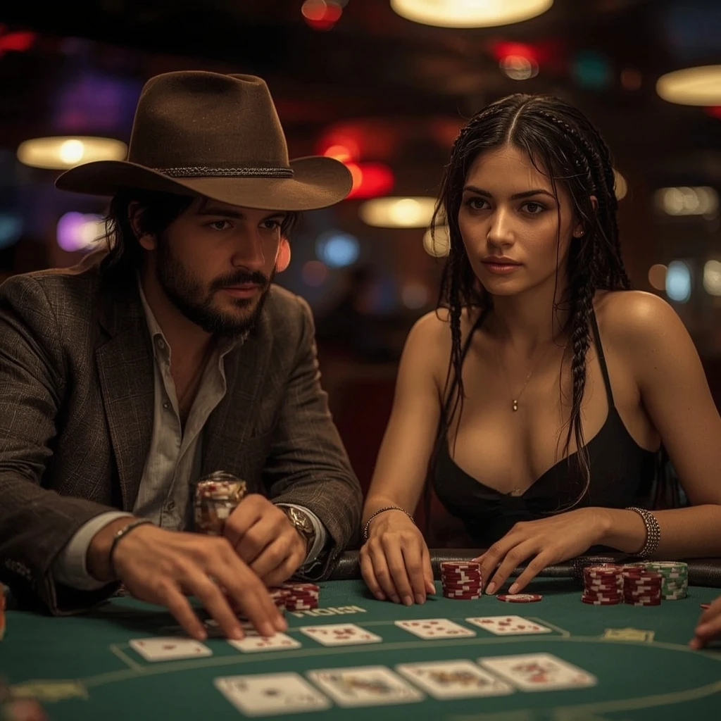 photo de deux joueurs de poker POWBET CASINO